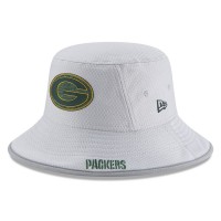 Men's Green Bay Packers New Era Gray 2018 Training Camp Official Bucket Hat 3060988